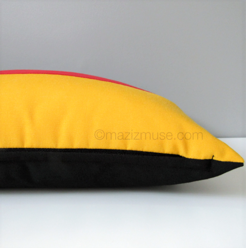 Housse de coussin décorative drapeau allemand, coussins d'extérieur Sunbrella® Allemagne 