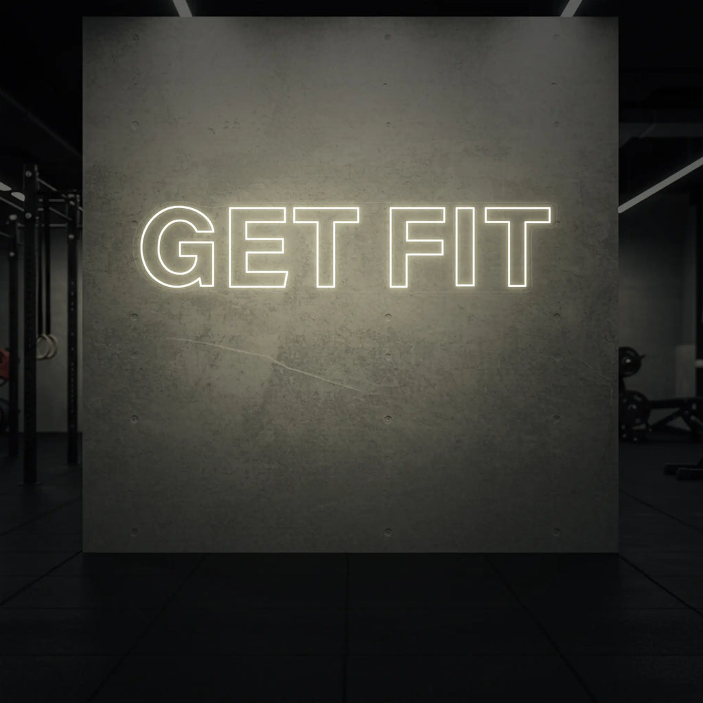 Enseigne lumineuse GET FIT
