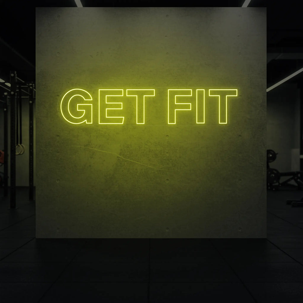 Enseigne lumineuse GET FIT