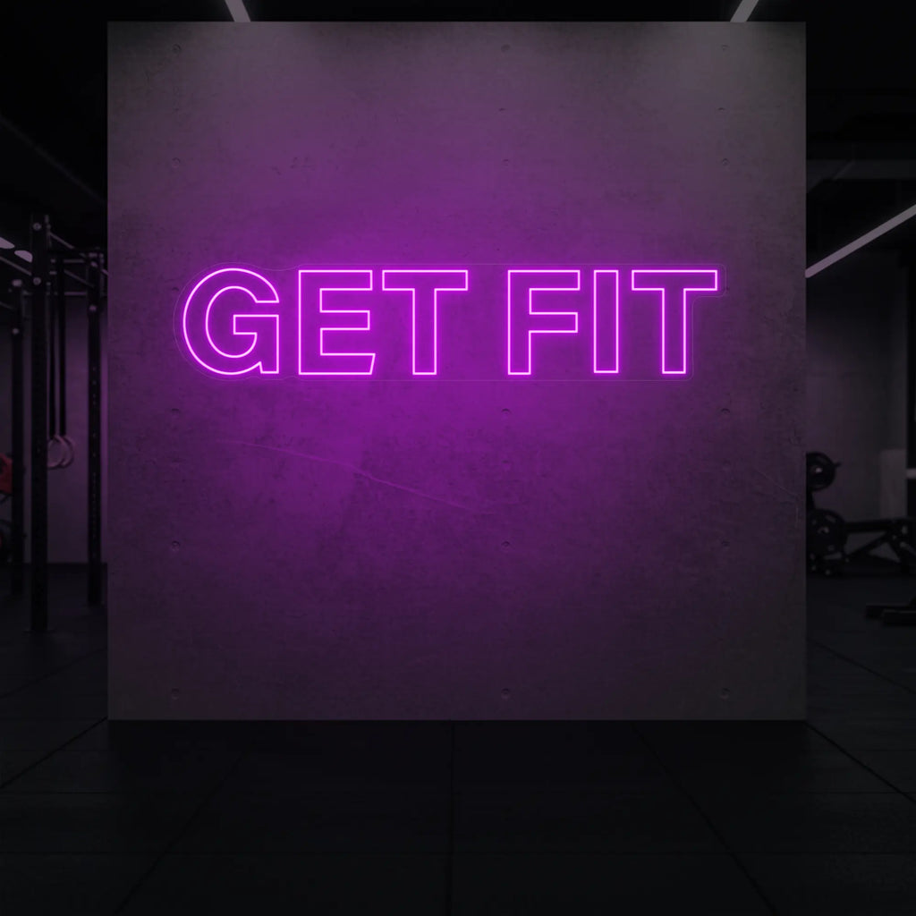 Enseigne lumineuse GET FIT