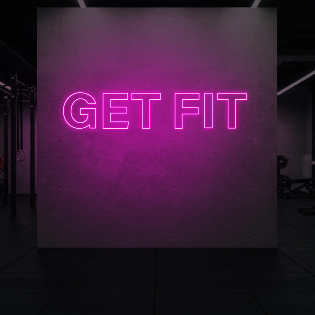 Enseigne lumineuse GET FIT