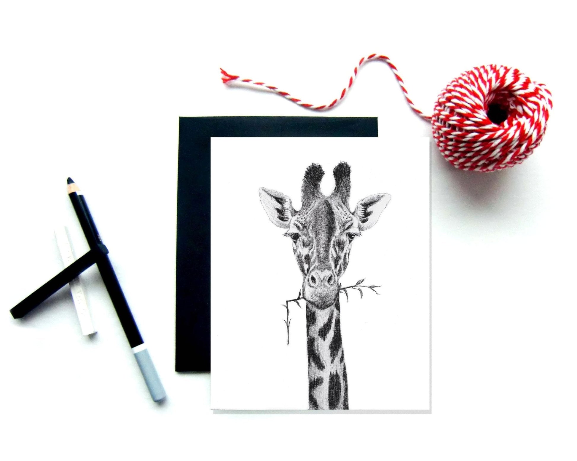 Giraffe Greeting Card