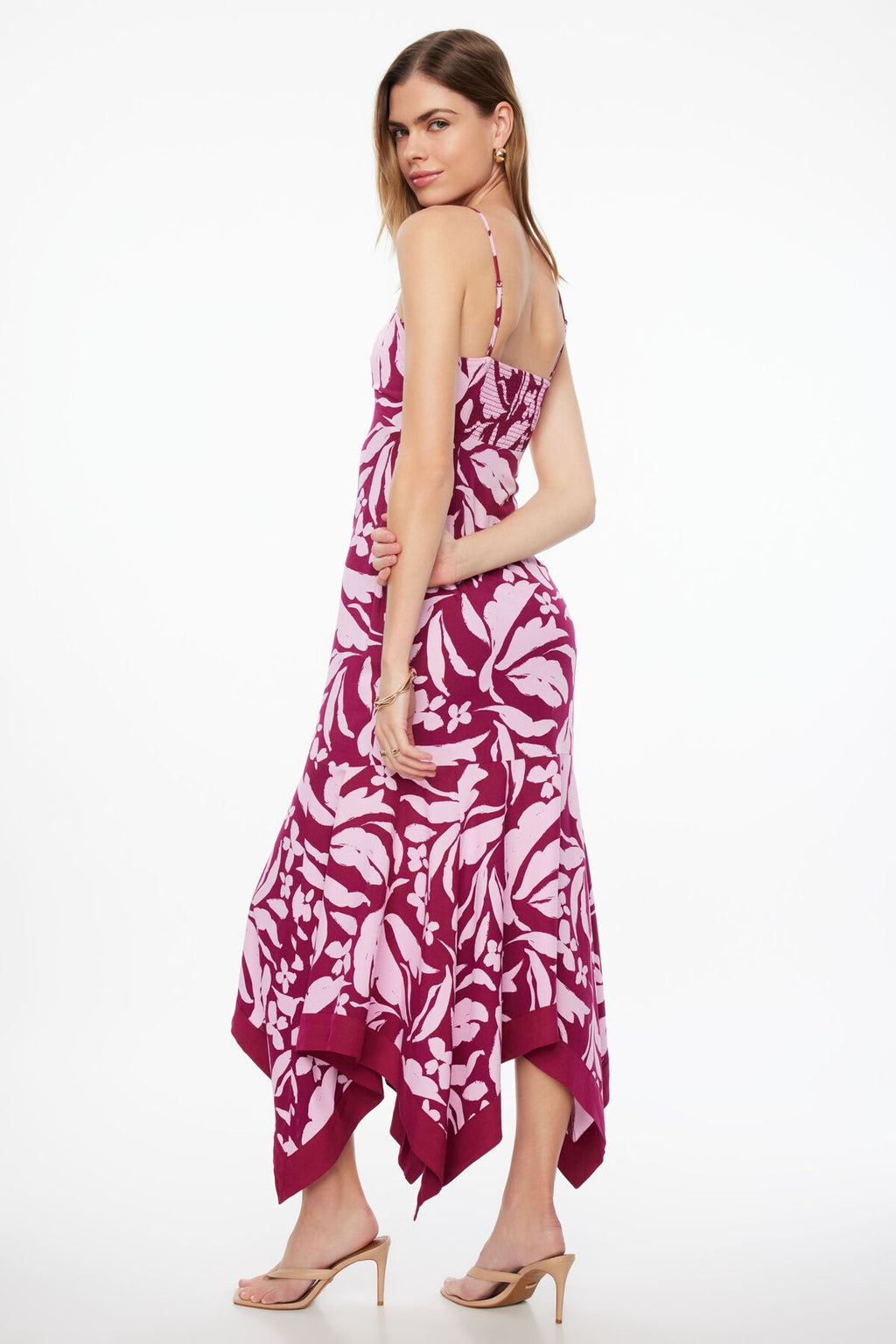 Ruffled Maxi Linen Dress