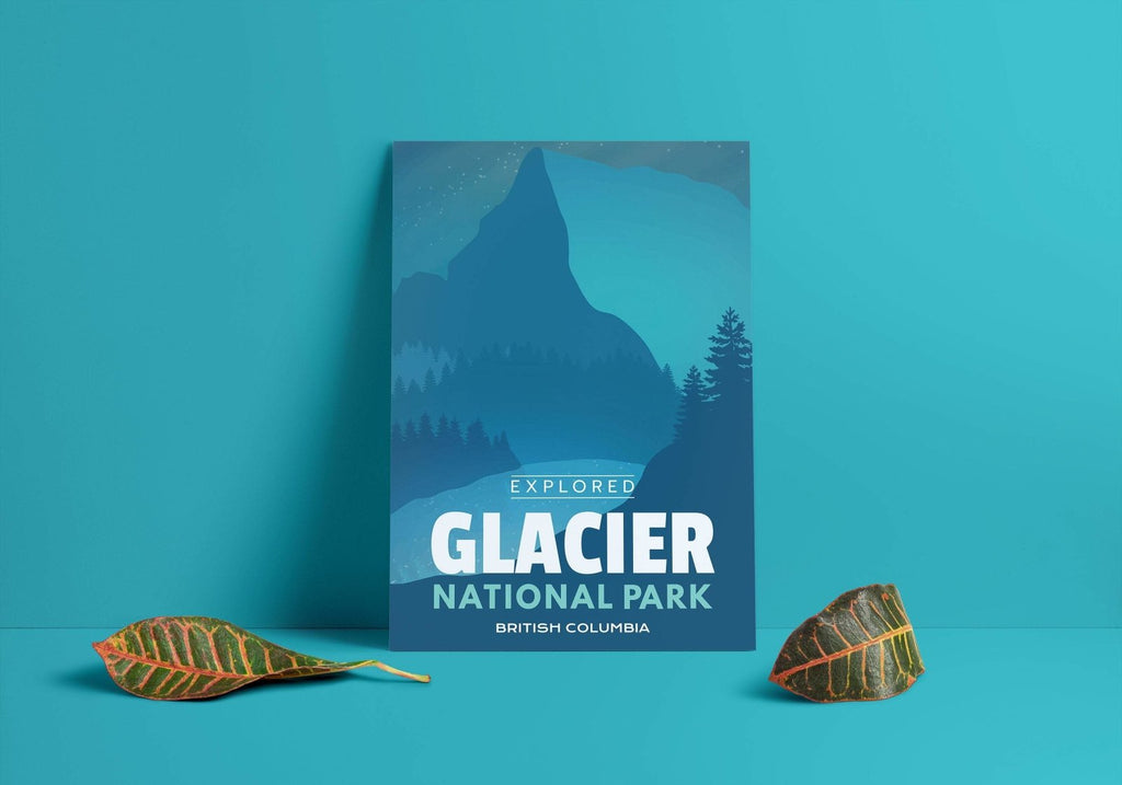 Affiche « Explorée » du parc national des Glaciers