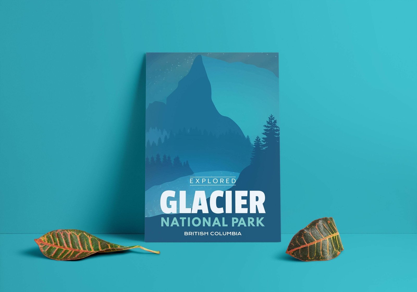 Affiche « Explorée » du parc national des Glaciers