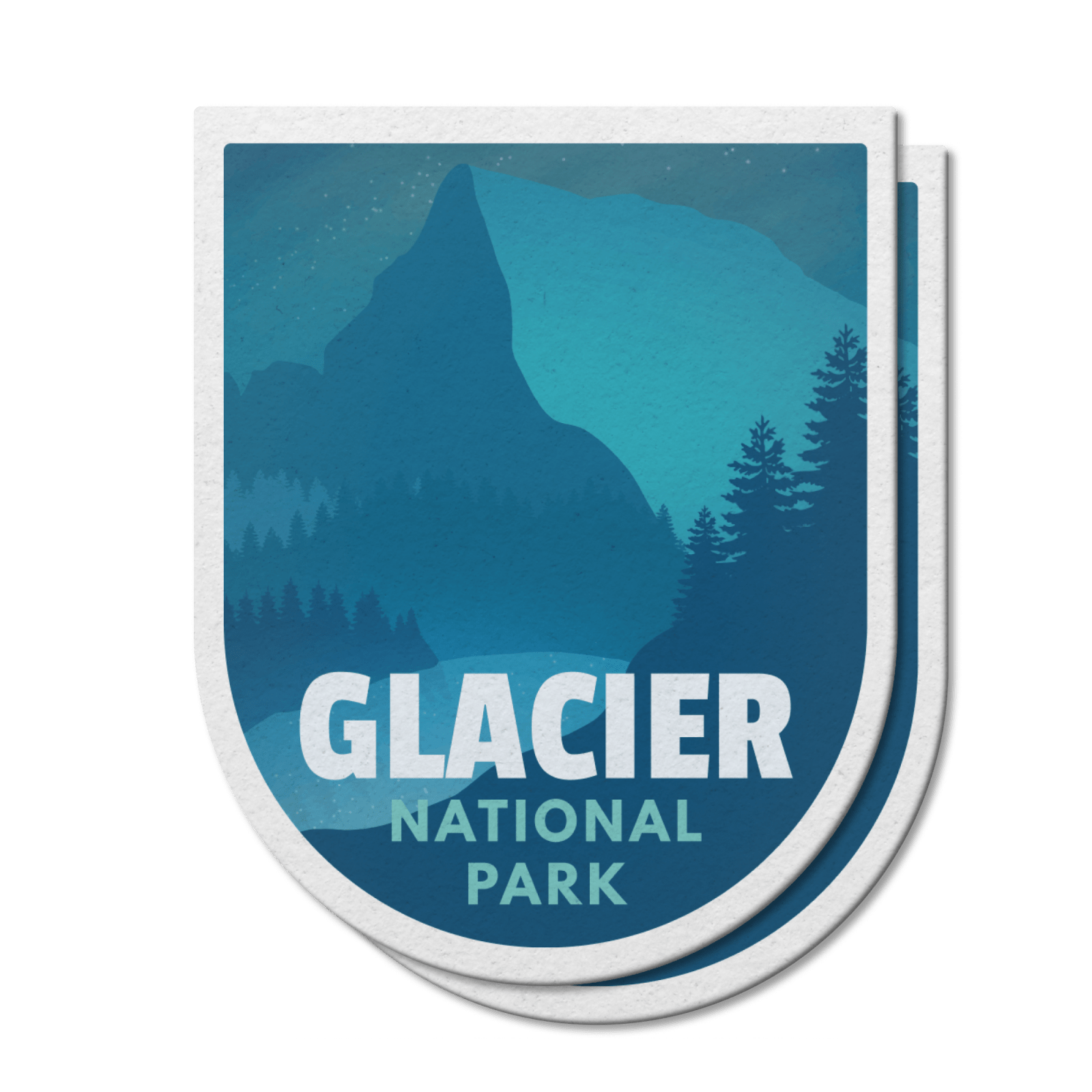 Autocollant en vinyle imperméable du parc national des Glaciers du Canada 