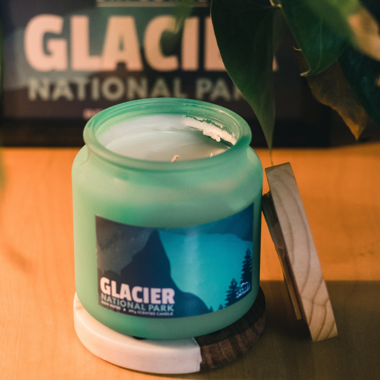 Bougie parfumée « EAU DE PLUIE » du parc national des Glaciers