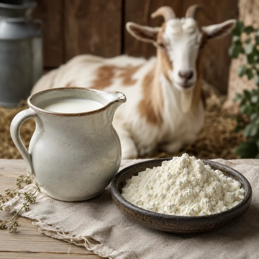Ecogenya Mother's Milk Original Goat Milk + Colostrum Topper for Dogs & Cats — 2-Ingredient Daily Powder, 100g–1kg