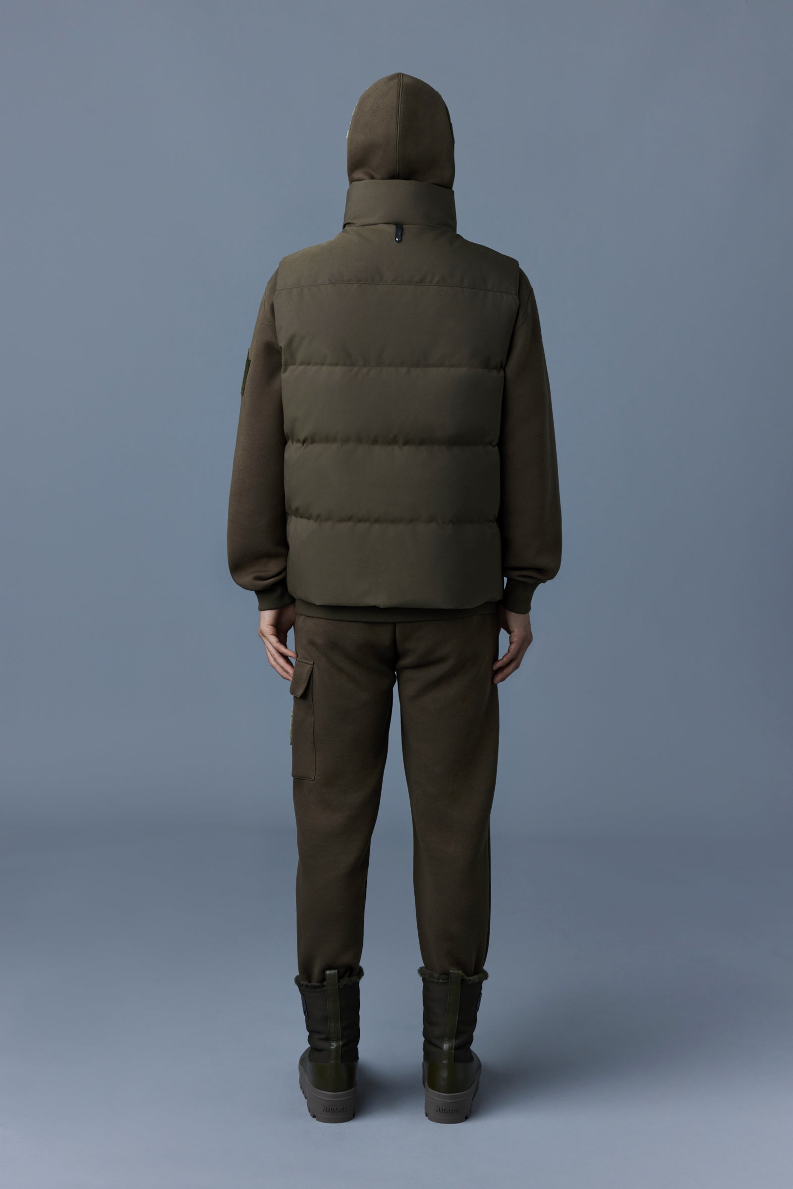 JOSEPH Nordic Tech down vest with funnel collar
