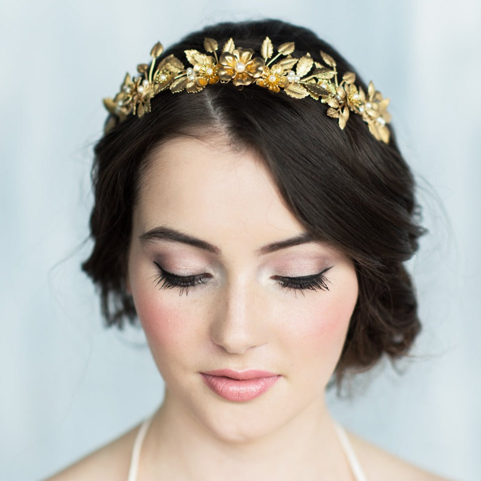 MILLICENT Leaf Bridal Crown