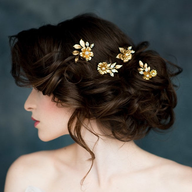 BIANCA Flower Bridal Hair Pins