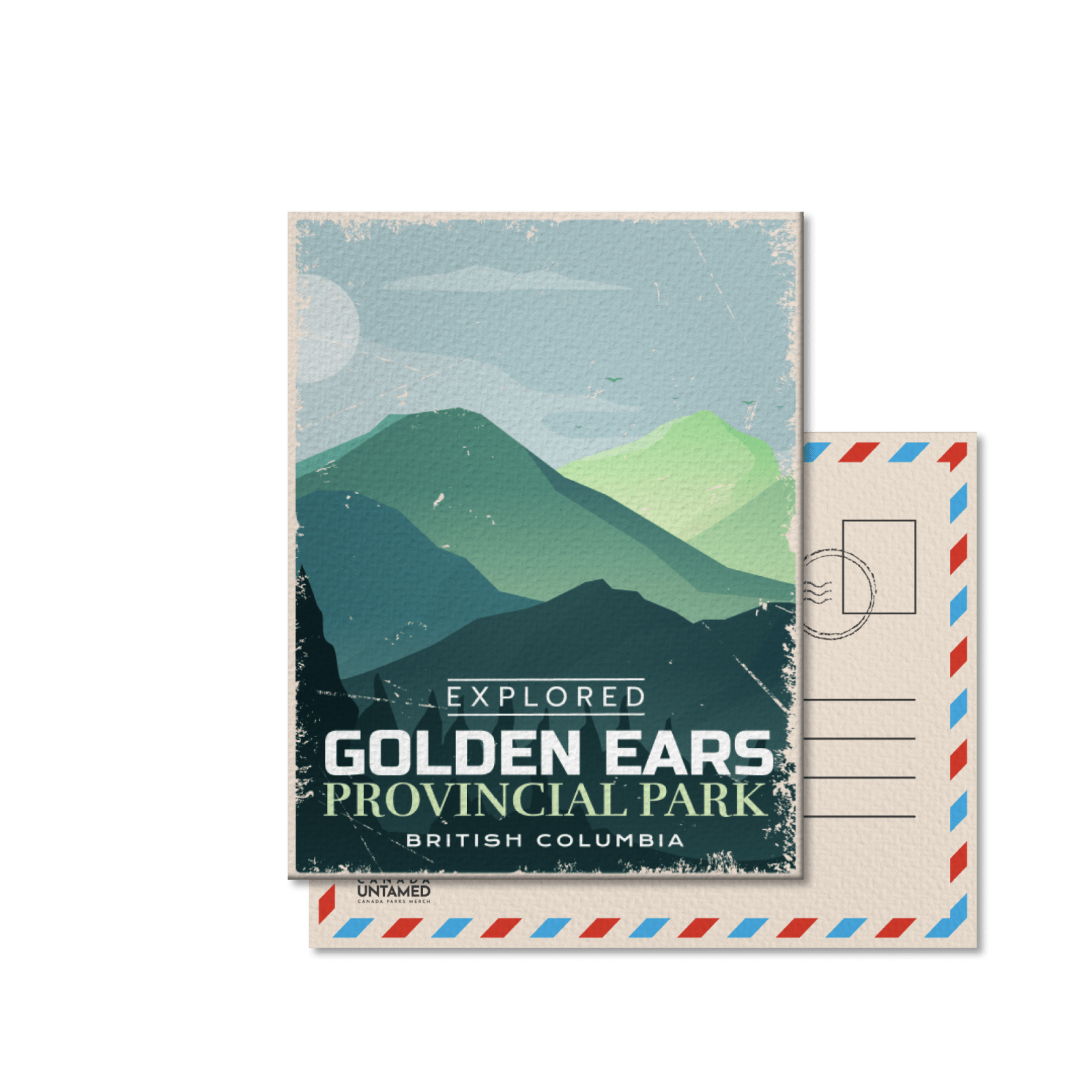 Carte postale du parc provincial Golden Ears en Colombie-Britannique
