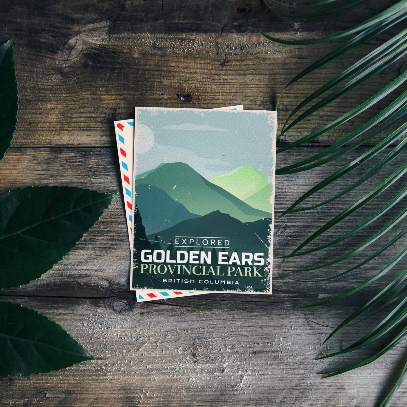 Carte postale du parc provincial Golden Ears en Colombie-Britannique