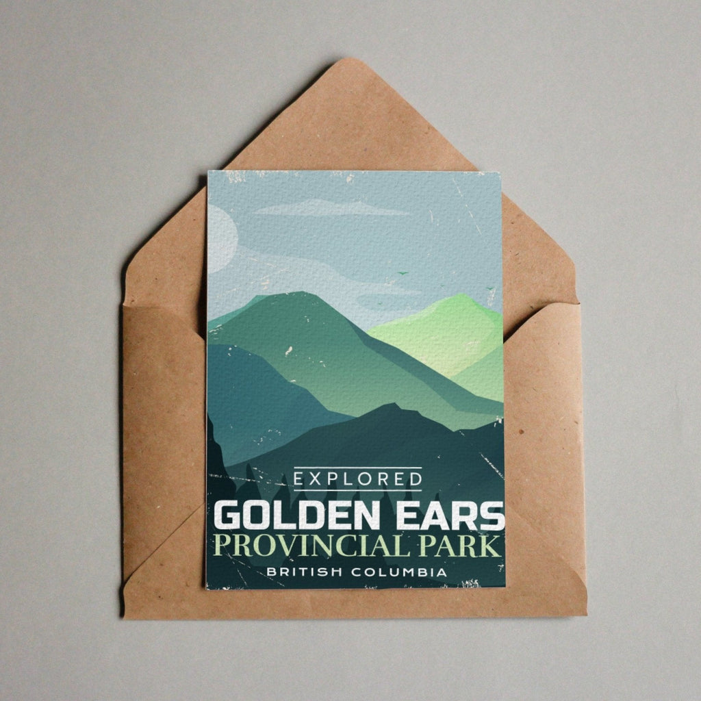 Carte postale du parc provincial Golden Ears en Colombie-Britannique