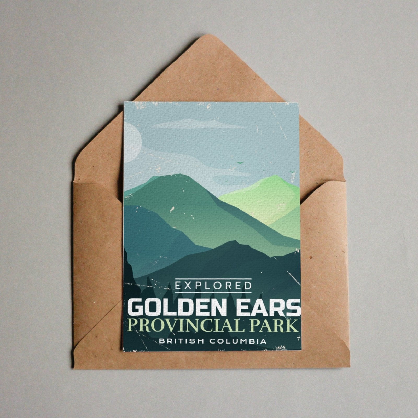 Carte postale du parc provincial Golden Ears en Colombie-Britannique