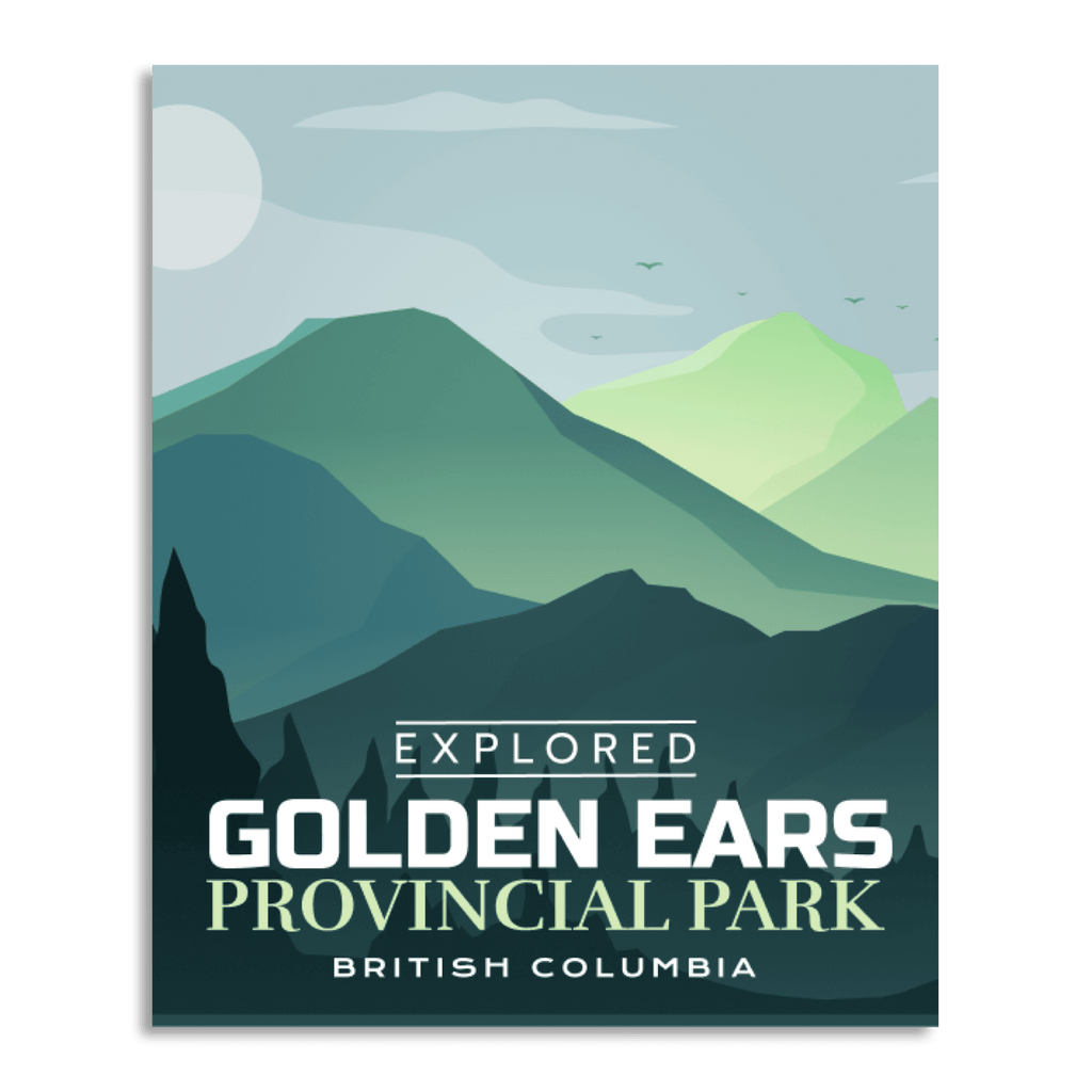 Affiche « Explorée » du parc provincial Golden Ears
