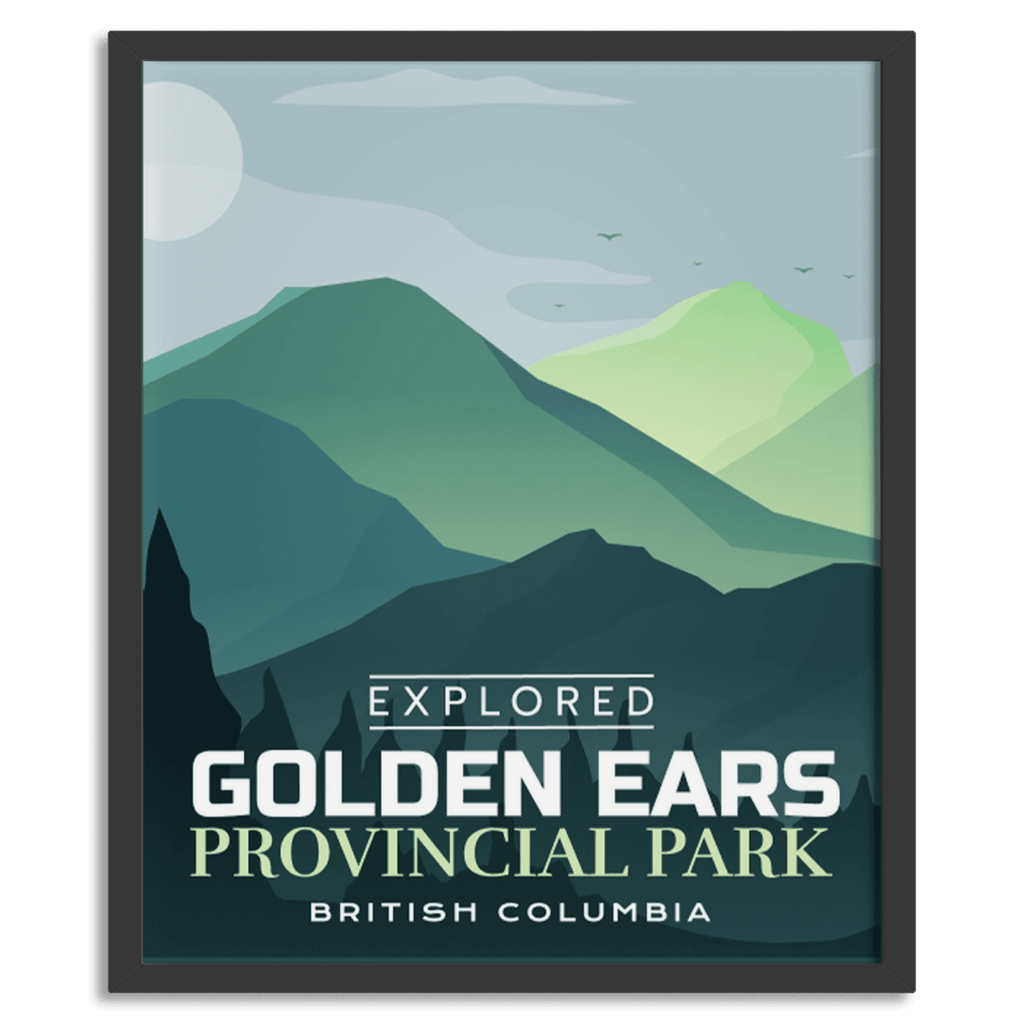 Affiche « Explorée » du parc provincial Golden Ears