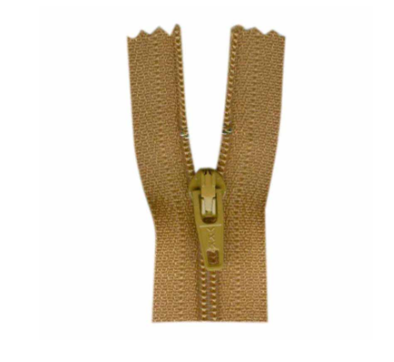 Costumakers All Purpose Zipper - 9 inch, Closed End - Golden Brown