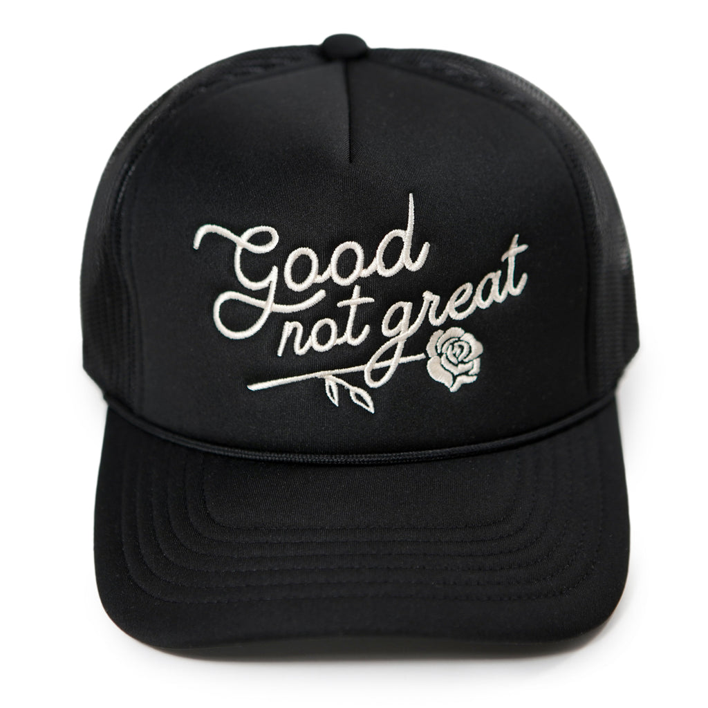 Casquette de camionneur en mousse, bonne et pas excellente