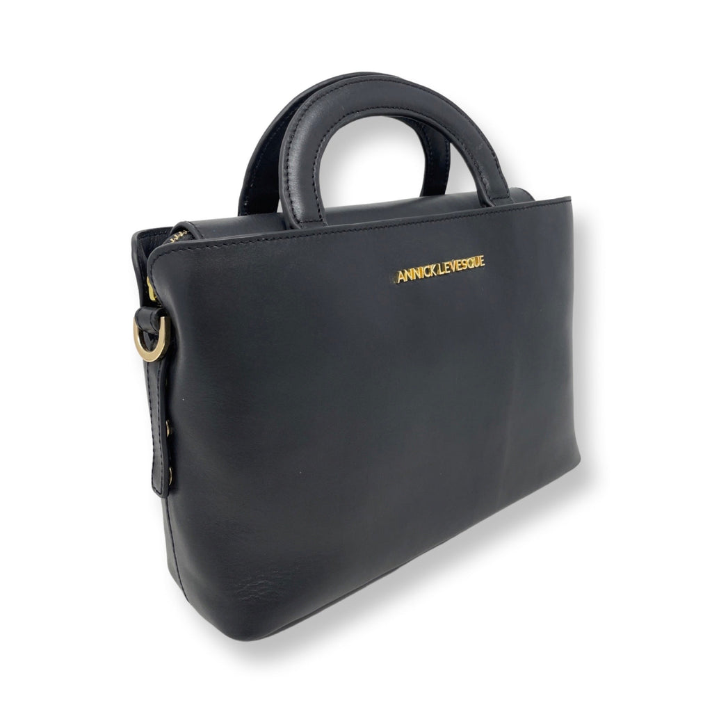 Two-in-One Handbag, Black - Clarence Medium