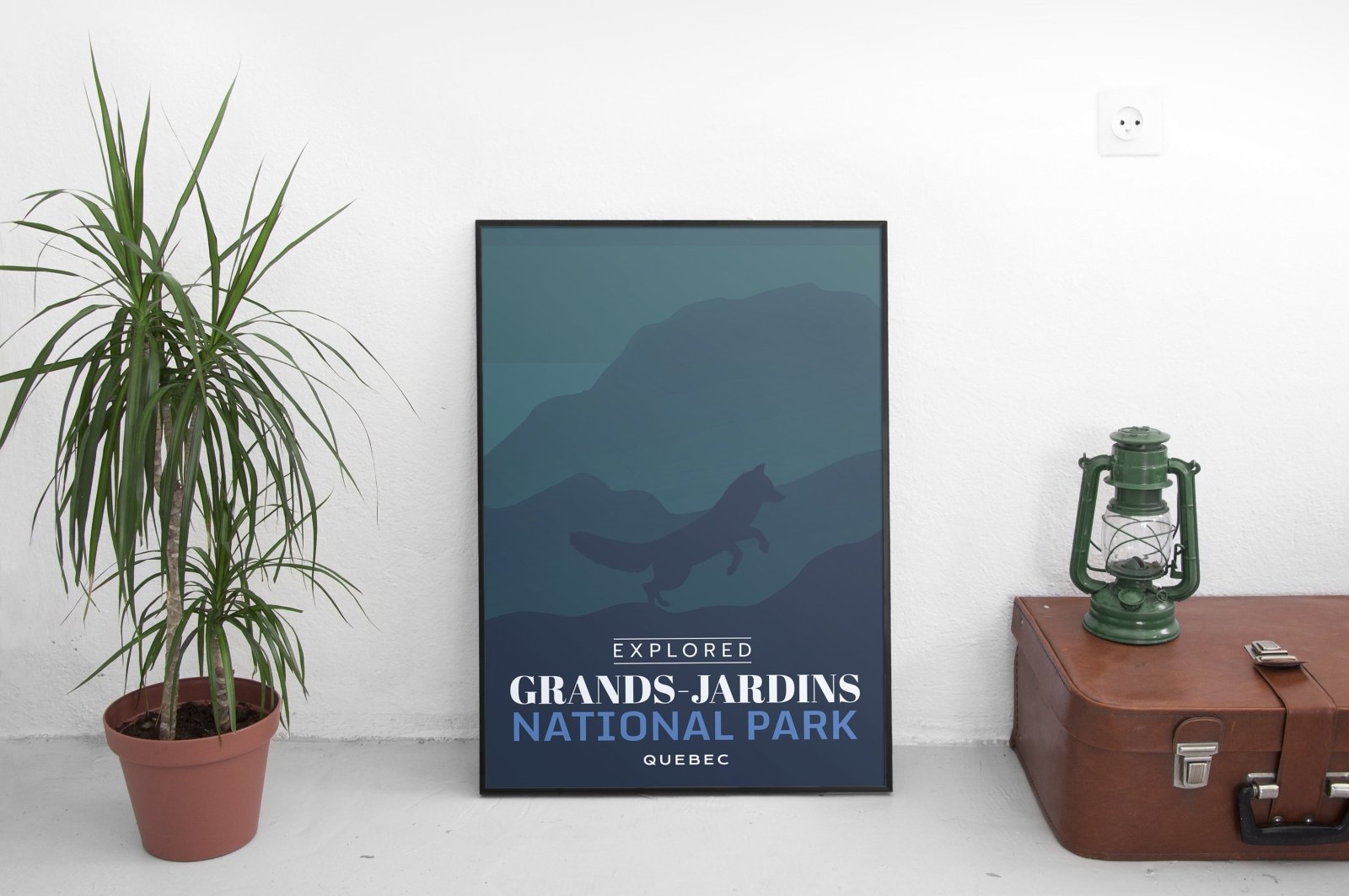 Affiche « Exploré » du parc national des Grands-Jardins