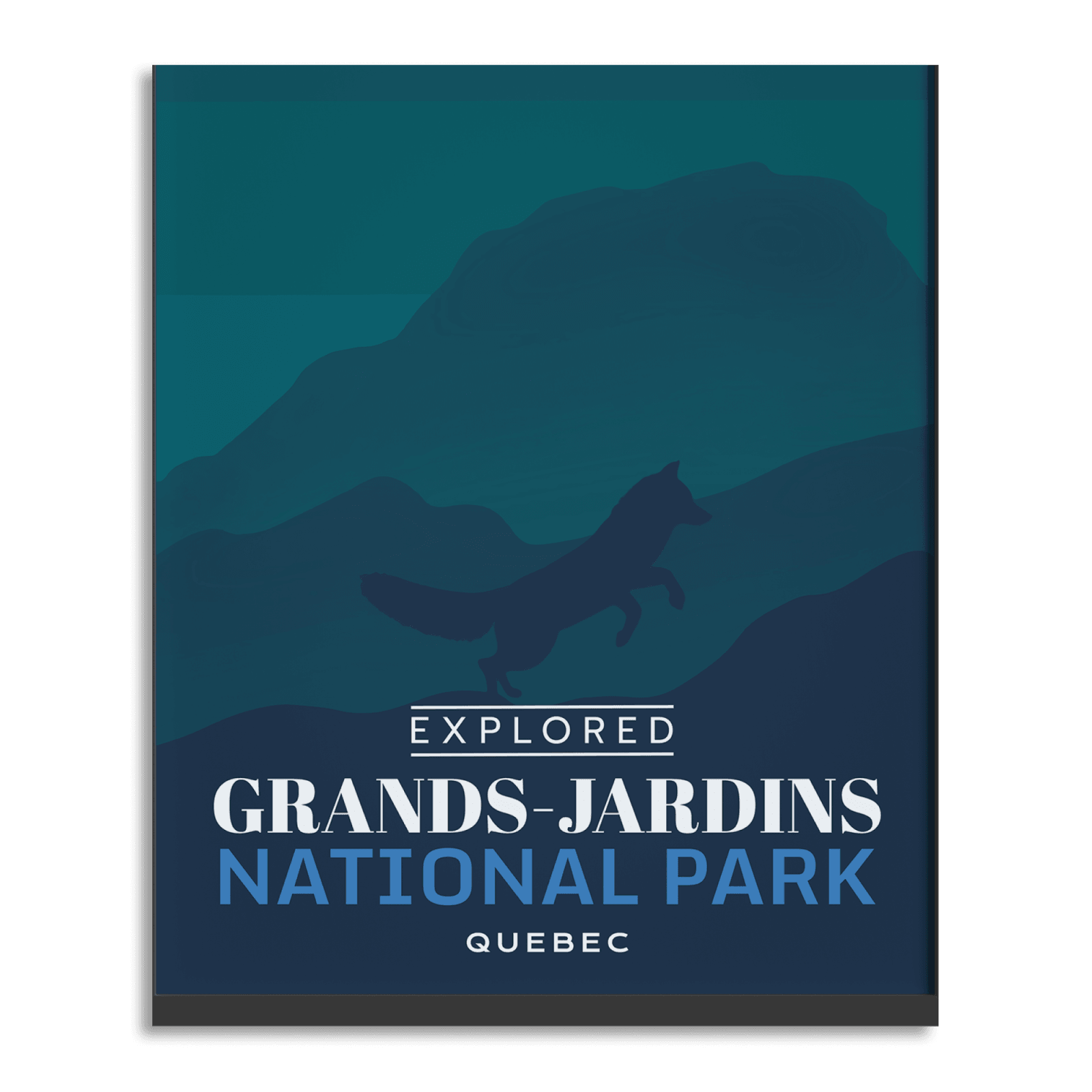 Affiche « Exploré » du parc national des Grands-Jardins