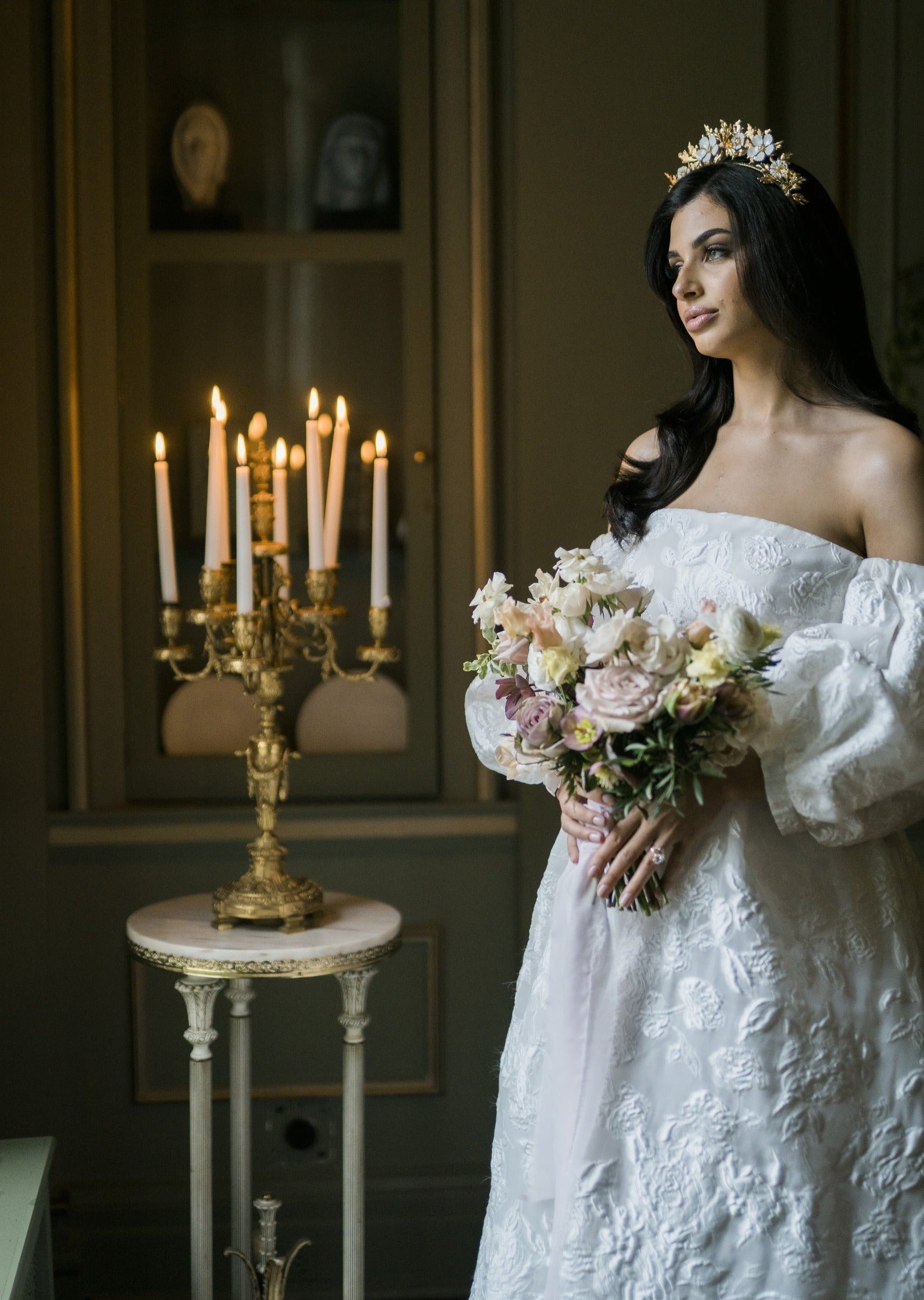 OAKLEY Oak Leaf and Enamel Flower Crown