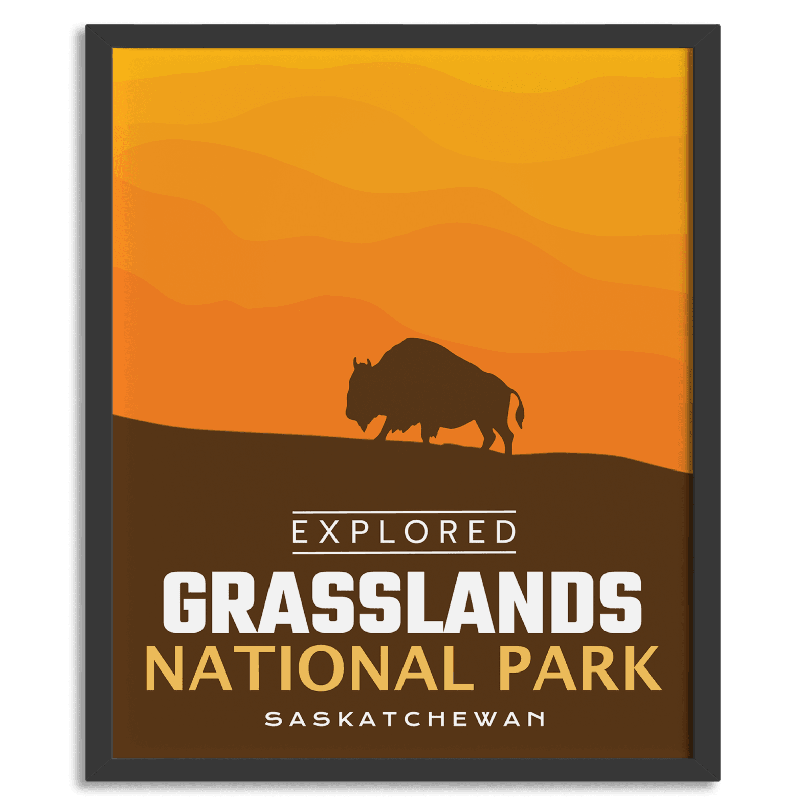 Grasslands National Park 'Explored' Poster