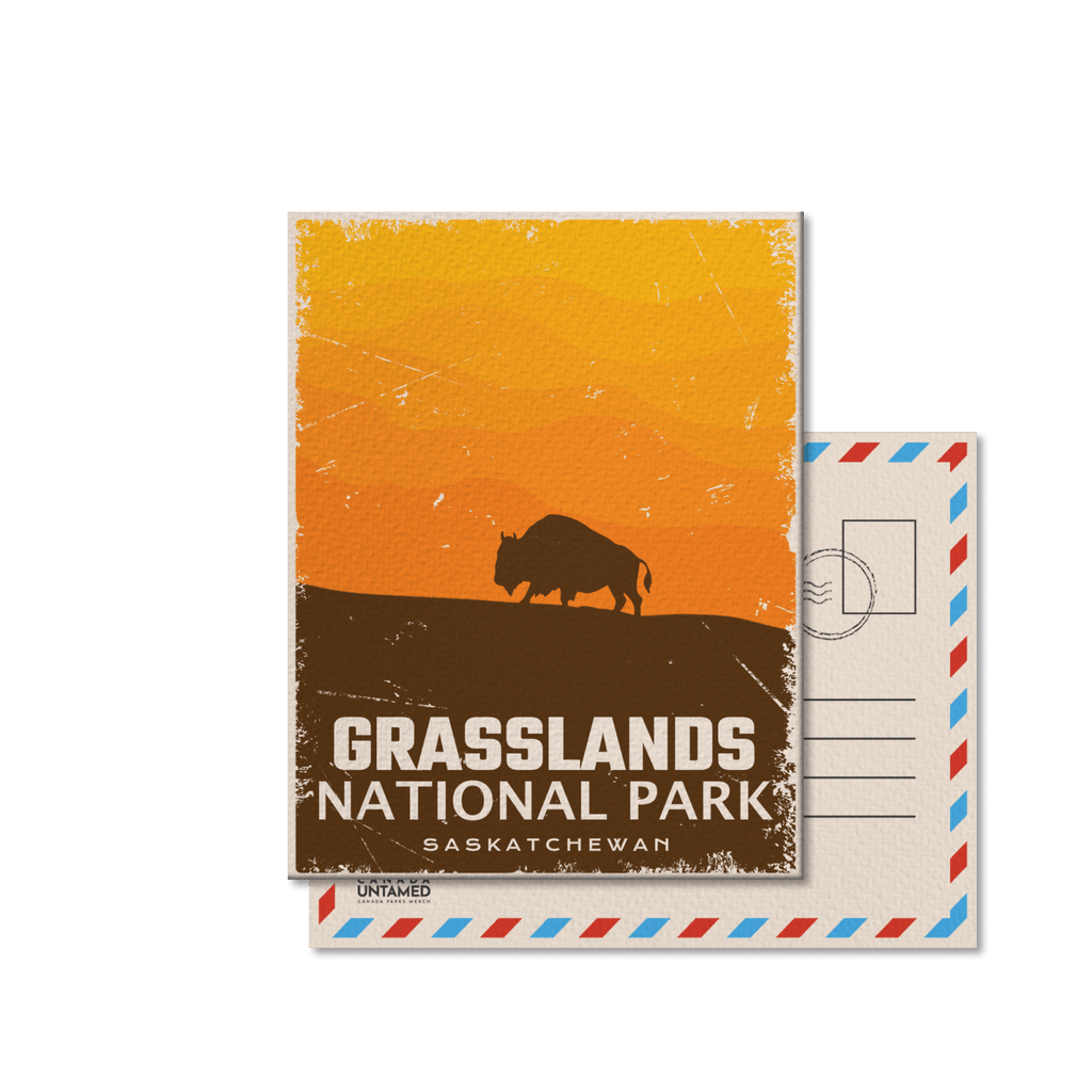 Carte postale du parc national des Prairies du Canada