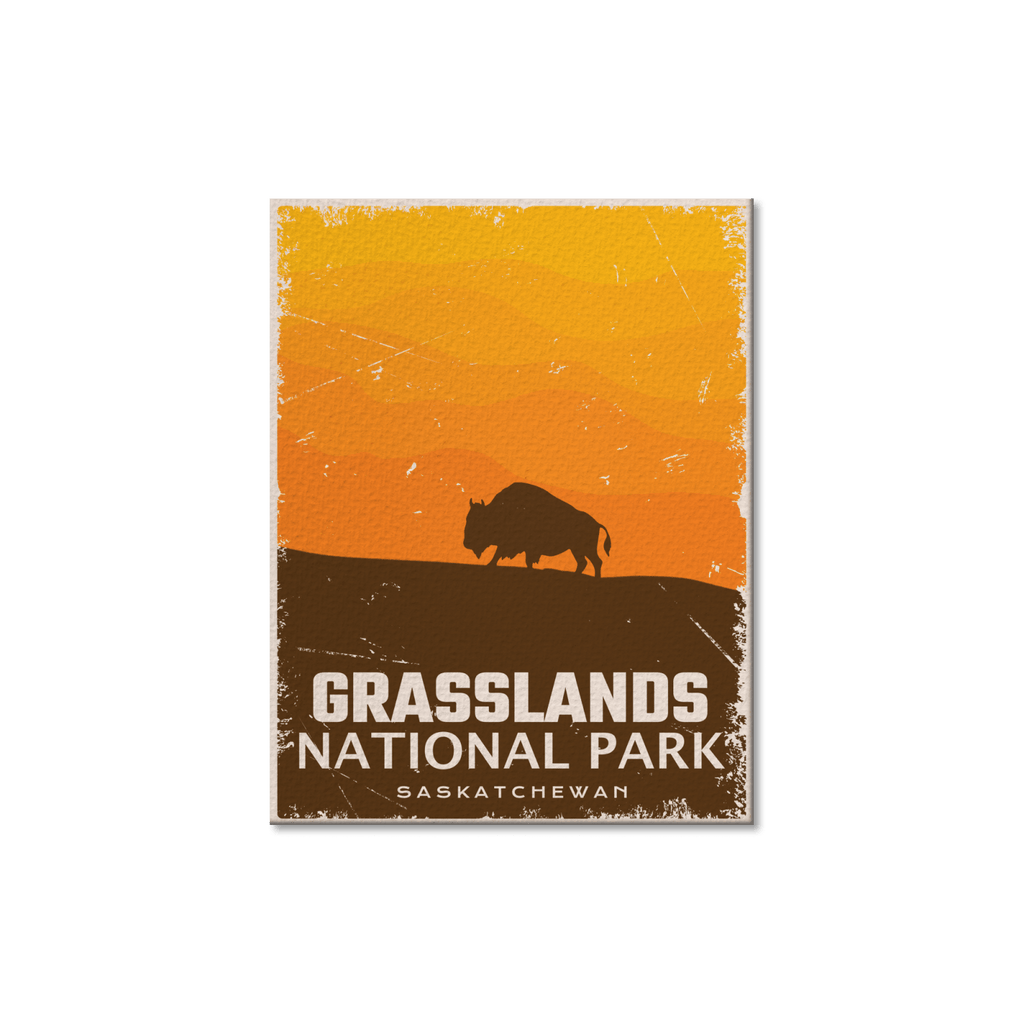 Carte postale du parc national des Prairies du Canada