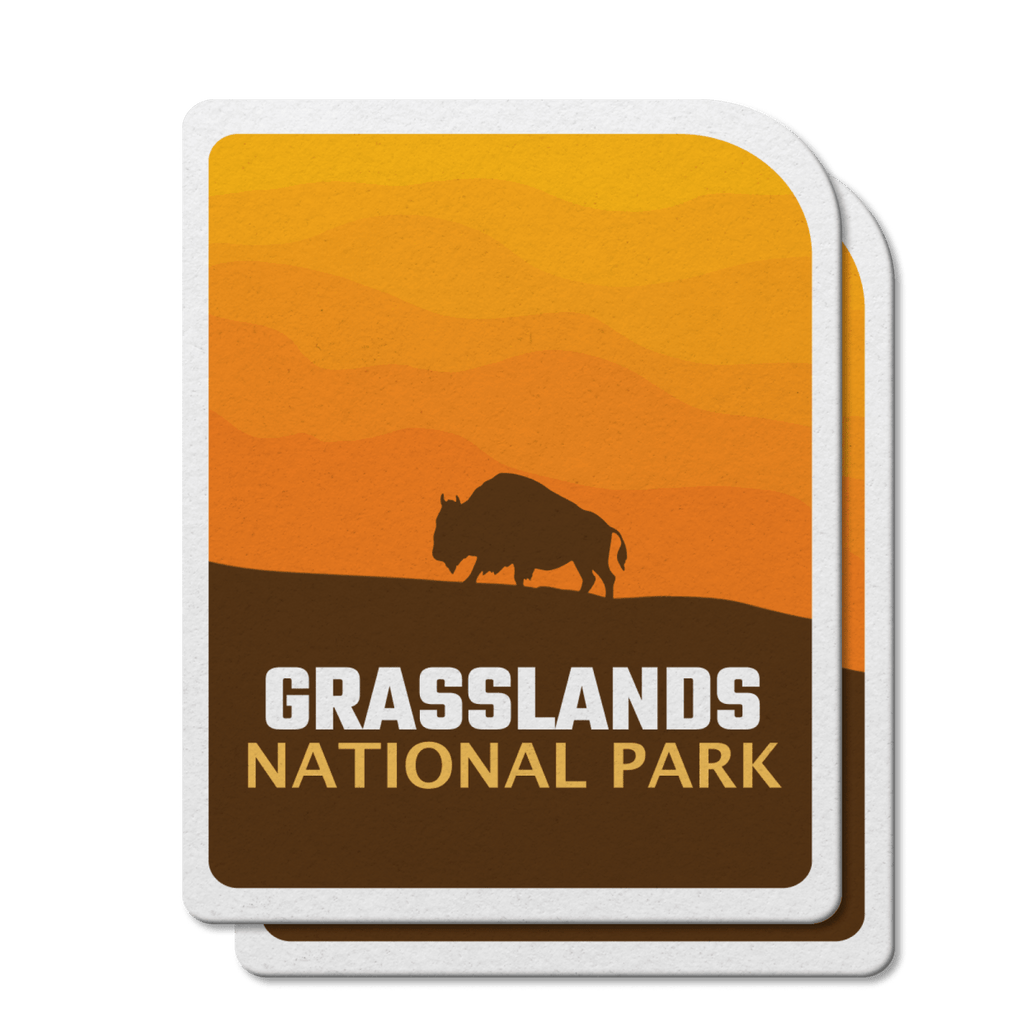 Autocollant en vinyle imperméable du parc national des Prairies du Canada 