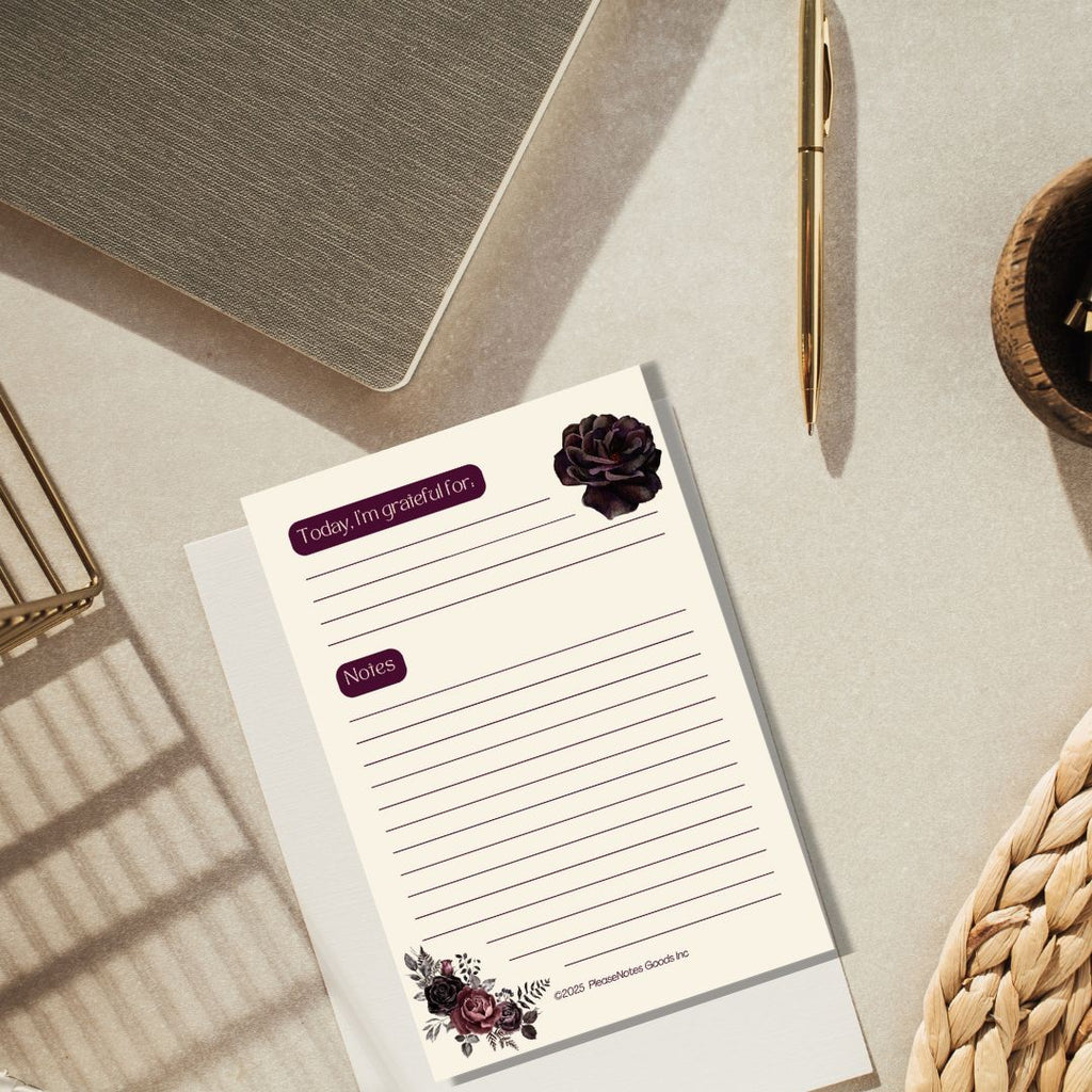 Gratitude But Make It Cute Notepad
