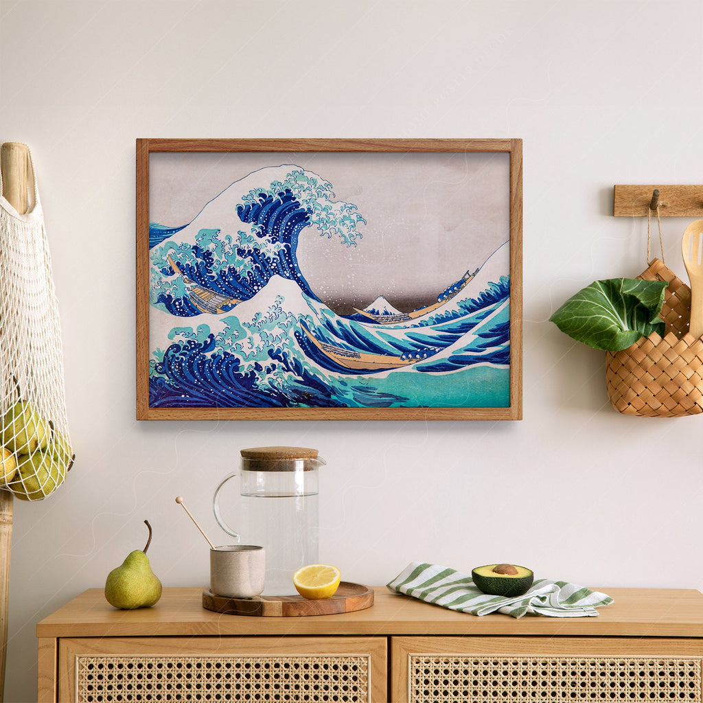 Katsushika Hokusai, The Great Wave off Kanagawa,  Japanese Ukiyo-e Wall Art