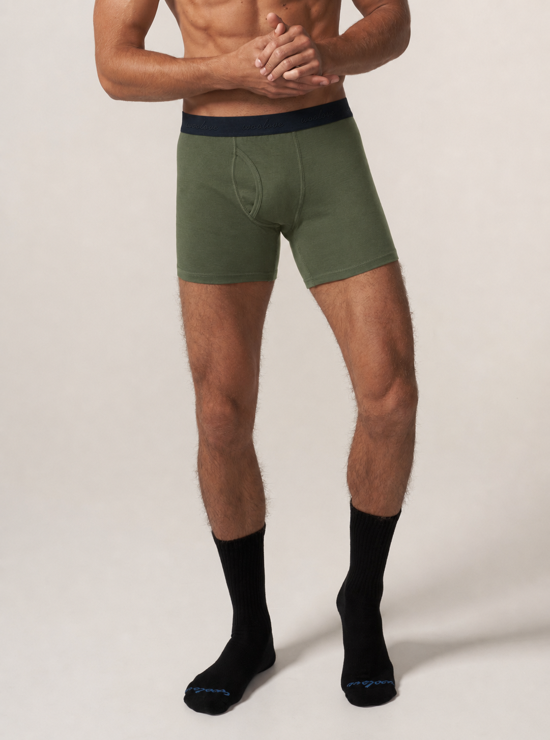 Men's 100% Merino Wool Boxer Brief Underwear