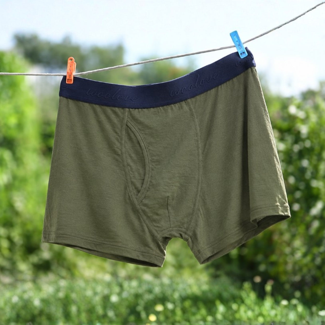 Men's 100% Merino Wool Boxer Brief Underwear
