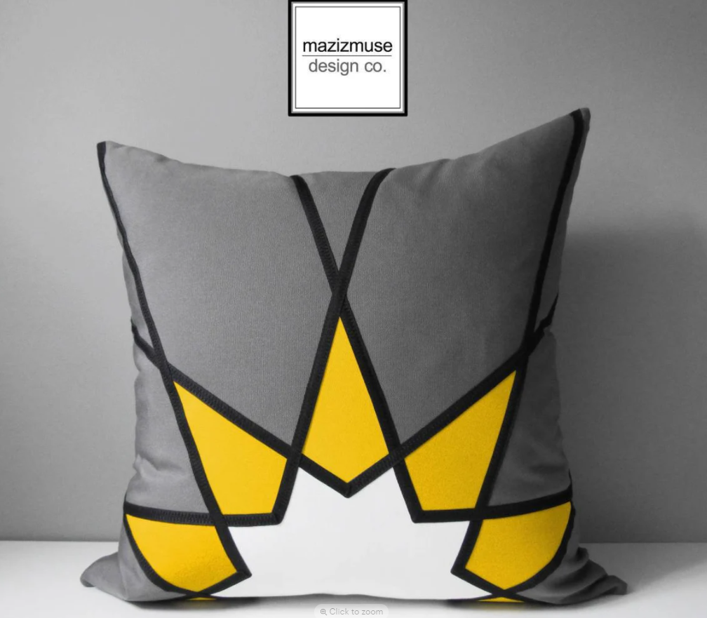 Housse de coussin d'extérieur Sunbrella® noir et blanc au motif mandala