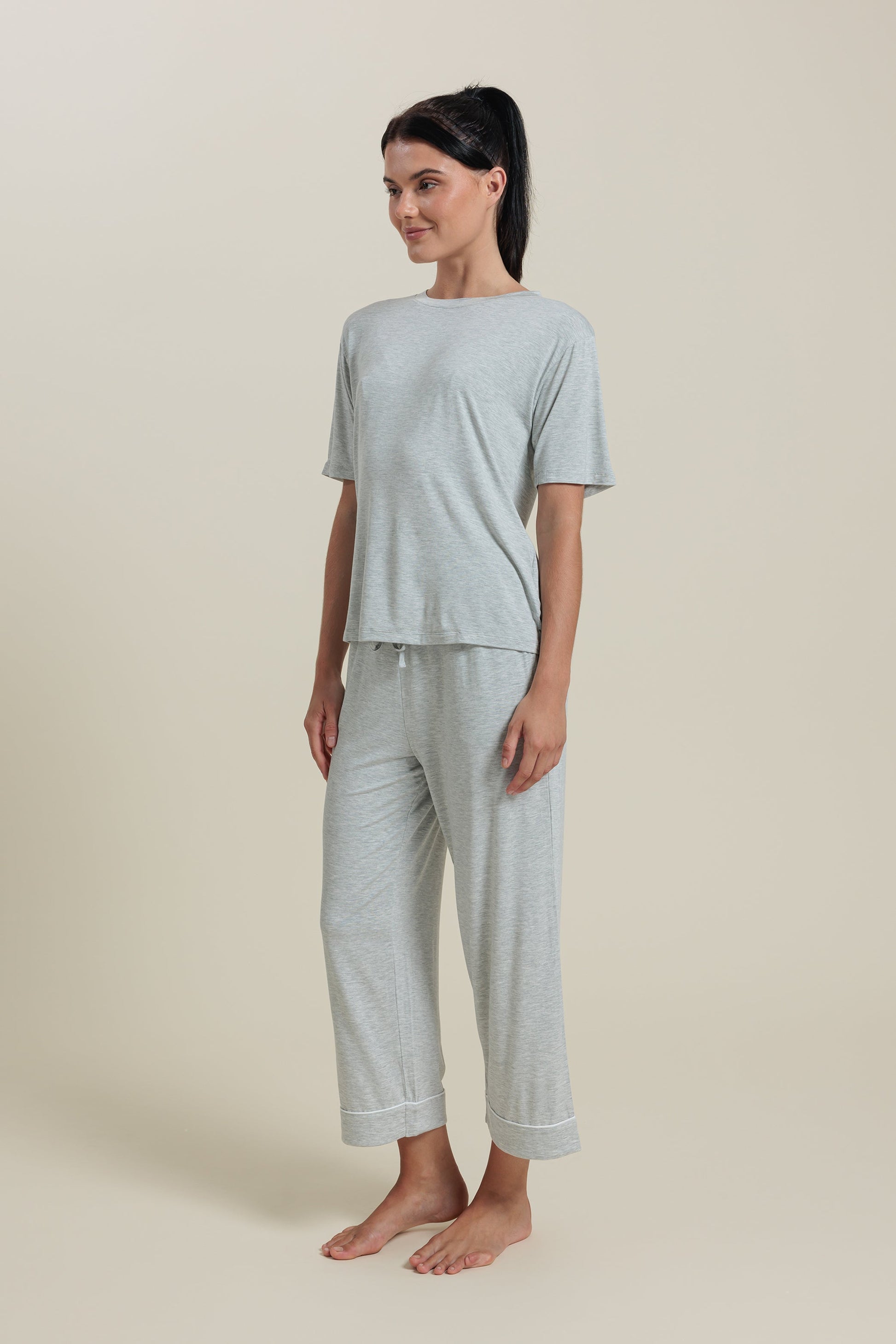 Pantalon de pyjama court en bambou