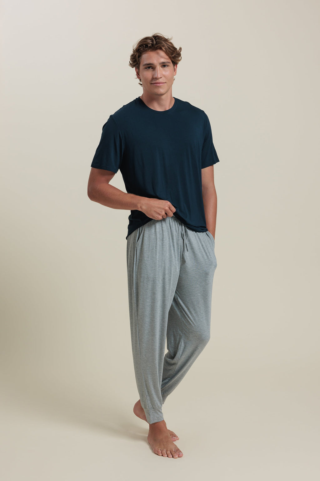Sleepwear Set Men’s Bamboo Tee & Jogger Set