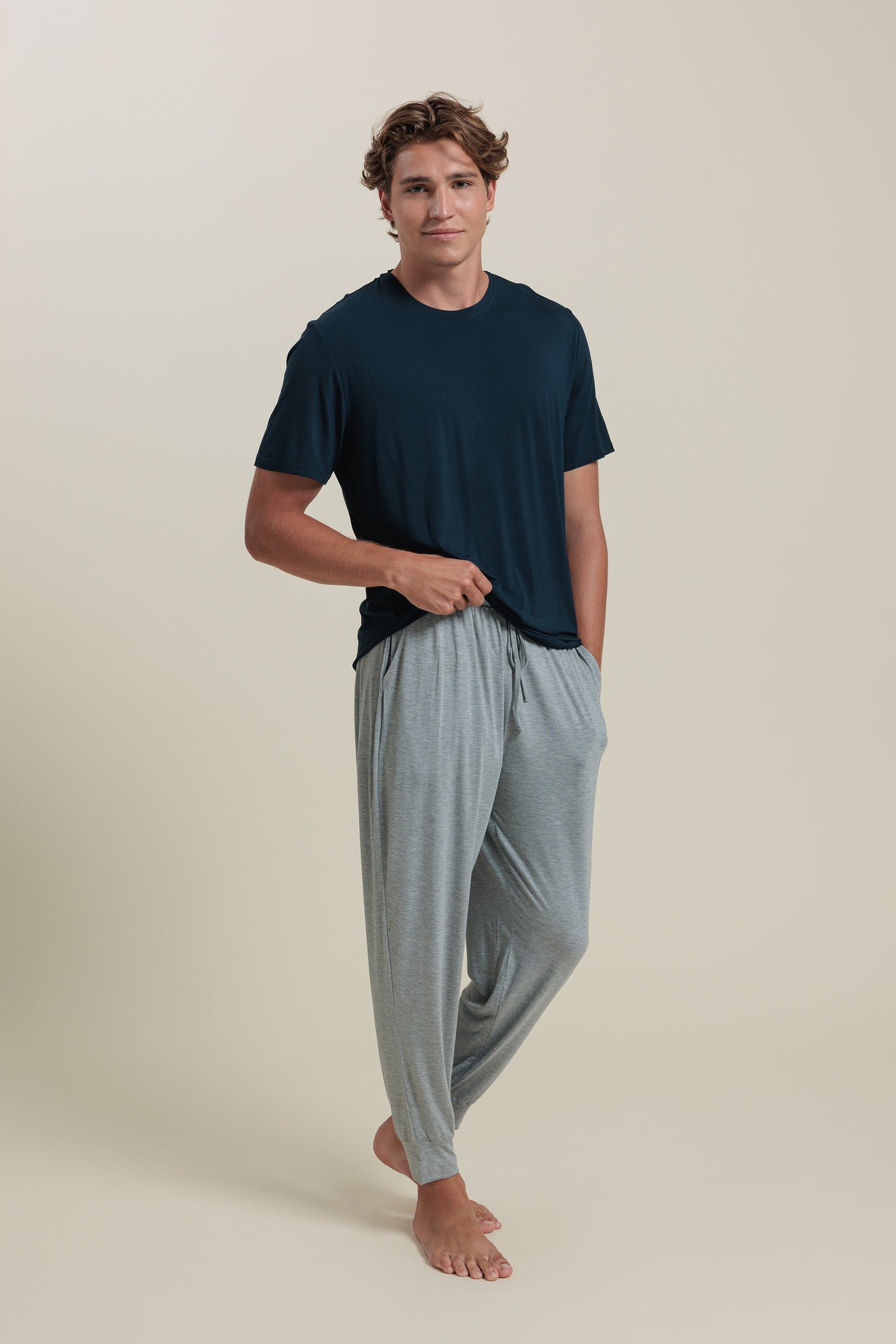 Sleepwear Set Men’s Bamboo Tee & Jogger Set