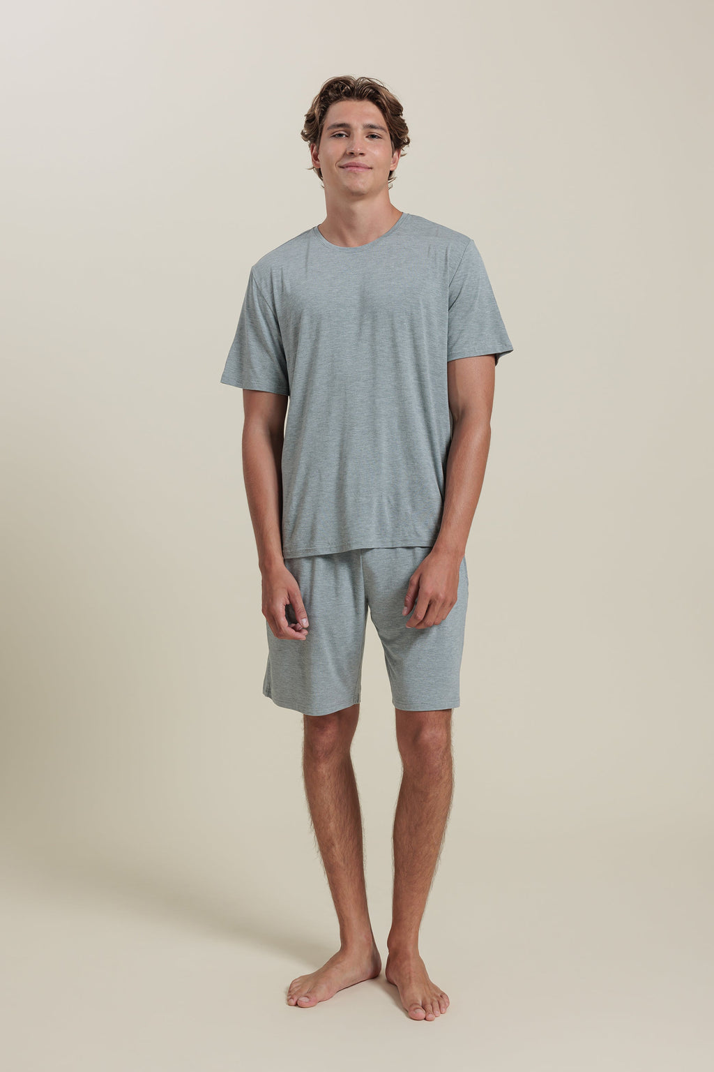 Sleepwear Set Men’s Bamboo Tee & Shorts Set