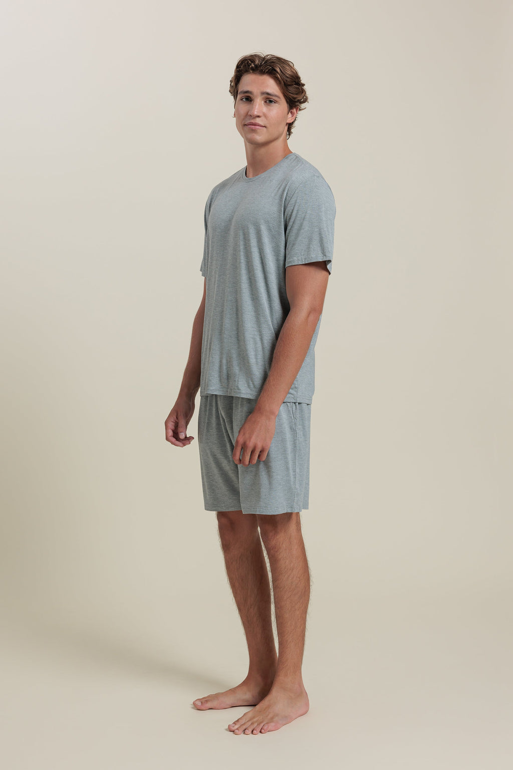 Sleepwear Set Men’s Bamboo Tee & Shorts Set