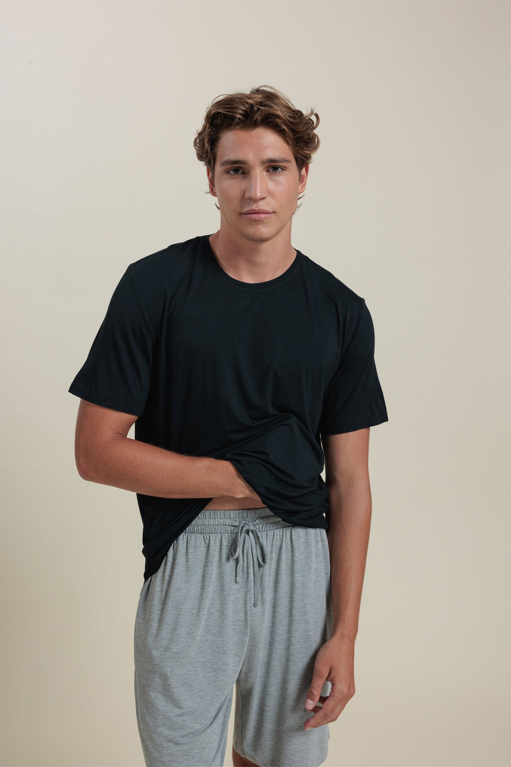 Sleepwear Set Men’s Bamboo Tee & Shorts Set