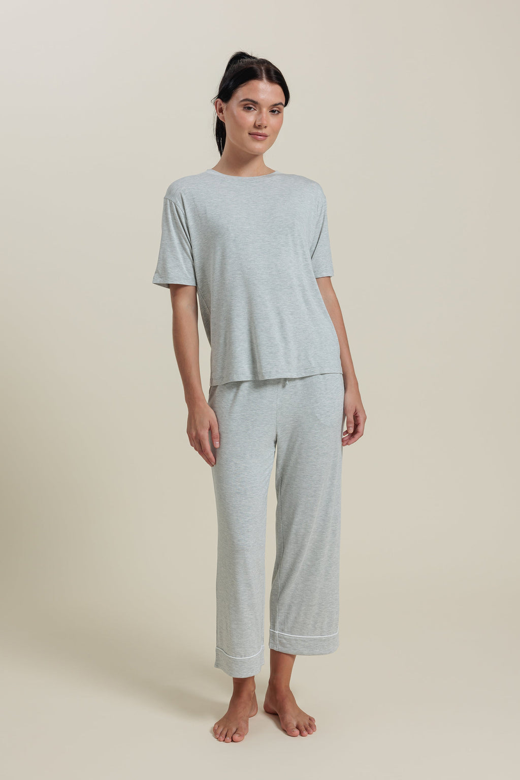 Ensemble de pyjama<br> Ensemble t-shirt en bambou et pantalon court