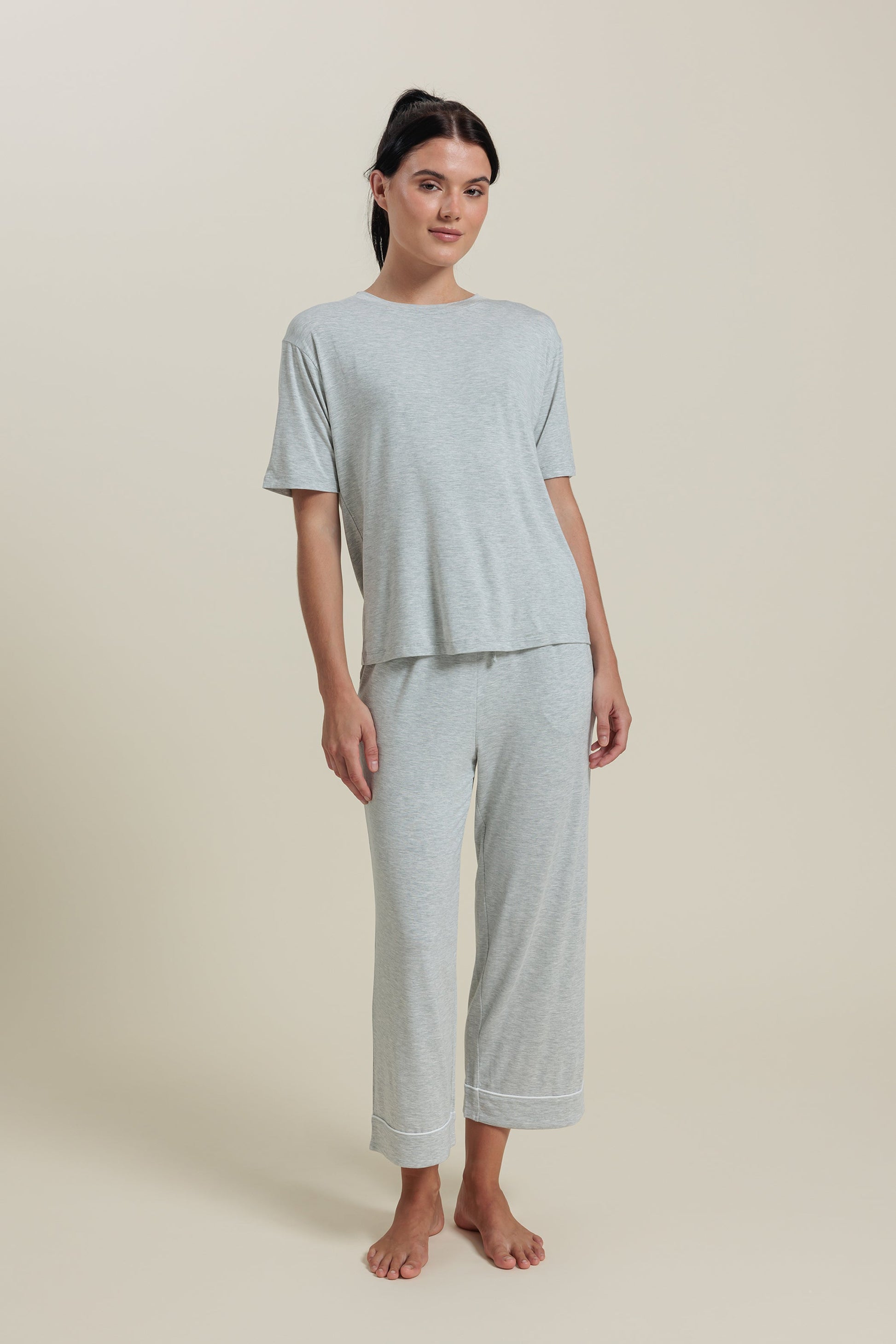 Ensemble de pyjama<br> Ensemble T-shirt et pantalon en bambou