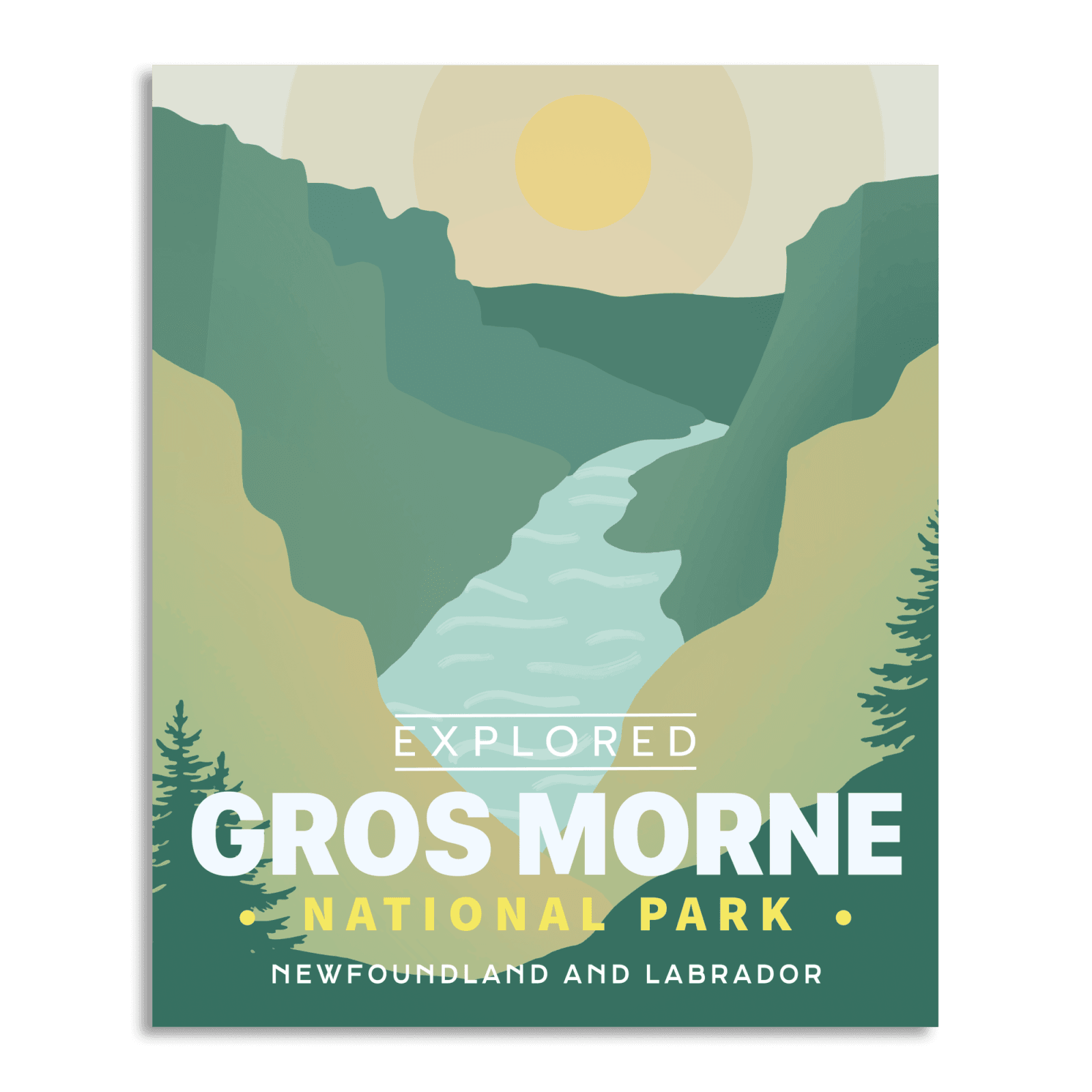 Gros Morne National Park 'Explored' Poster, Canada Parks