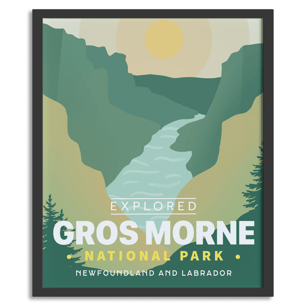 Gros Morne National Park 'Explored' Poster, Canada Parks