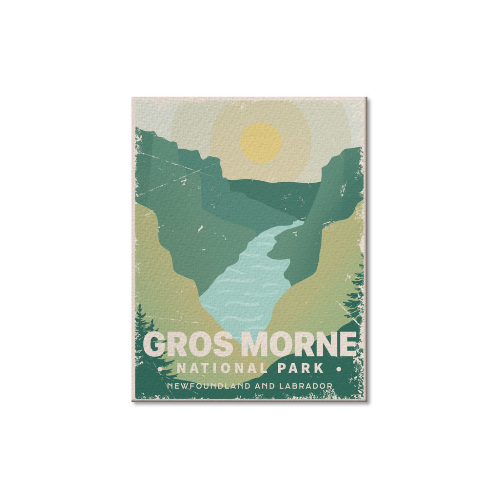 Carte postale du parc national du Gros-Morne (Canada)