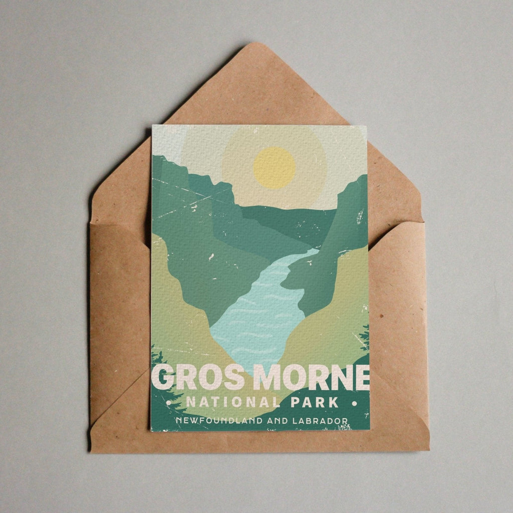 Carte postale du parc national du Gros-Morne (Canada)
