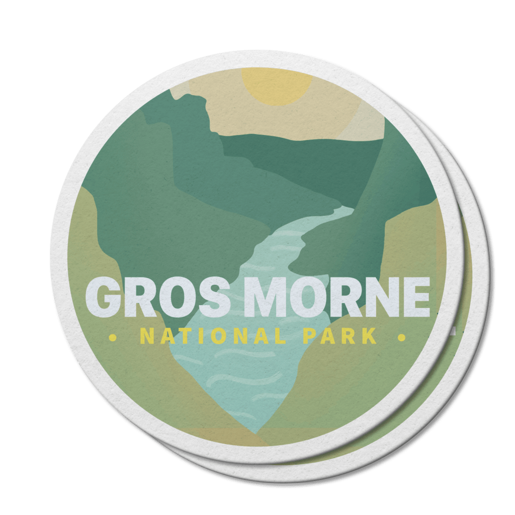 Autocollant en vinyle imperméable du parc national Gros-Morne au Canada 