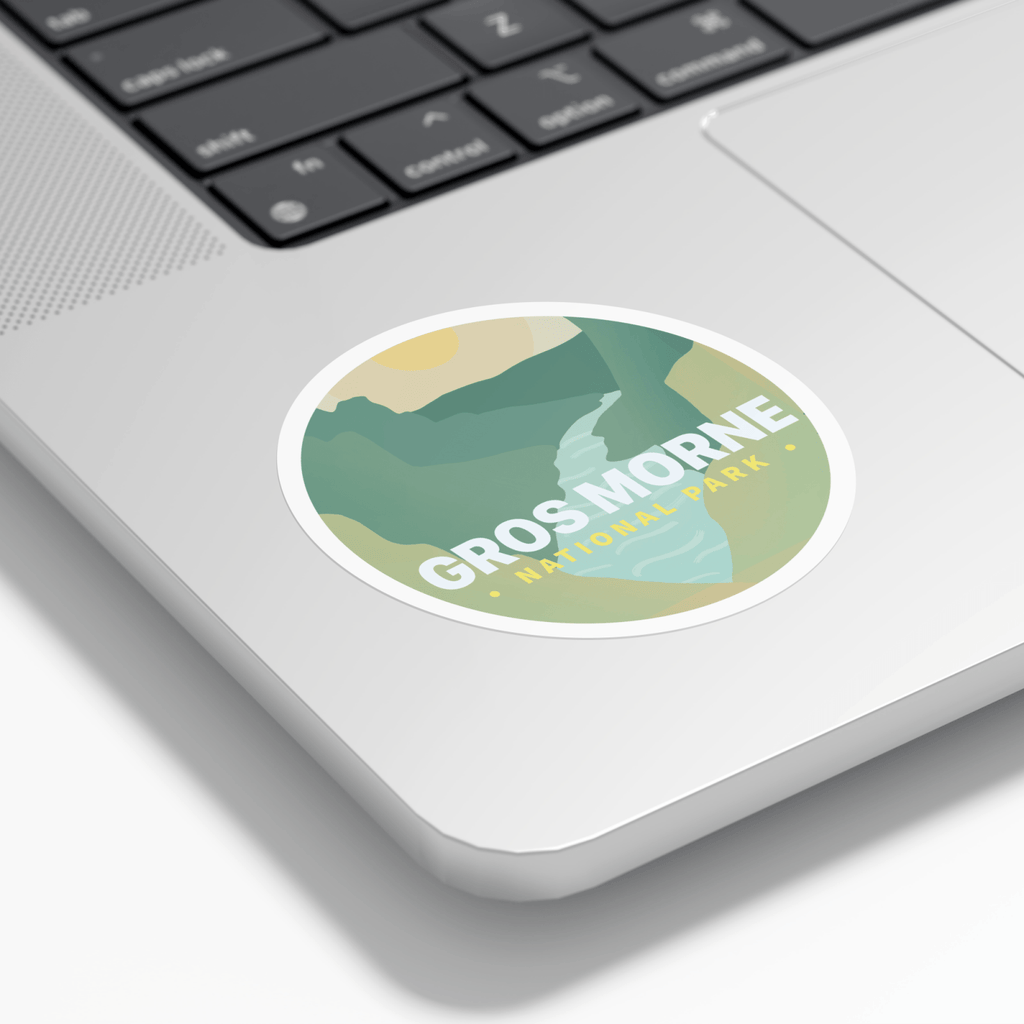 Autocollant en vinyle imperméable du parc national Gros-Morne au Canada 